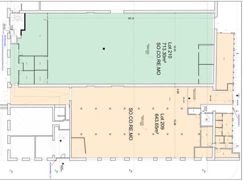 Location entrepots 744 m² non divisibles