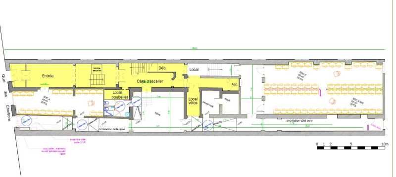Location bureaux 354 m² non divisibles