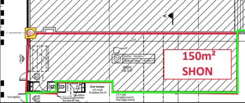 Location entrepots 150 m² non divisibles