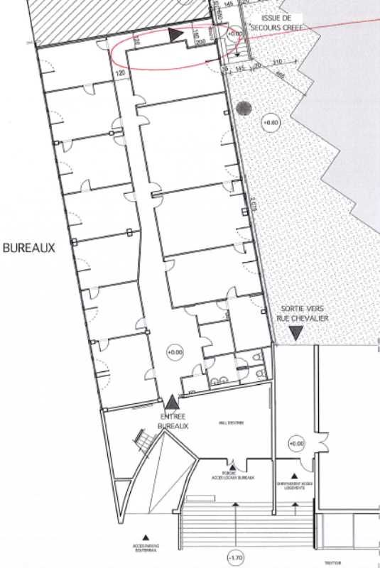 Location bureaux 321 m² non divisibles