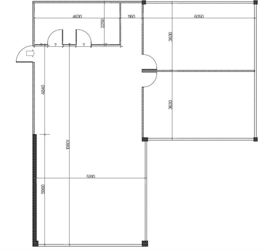 Location bureaux 124 m² non divisibles