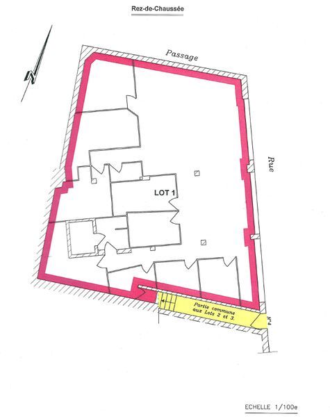Vente locaux commerciaux 150 m² non divisibles