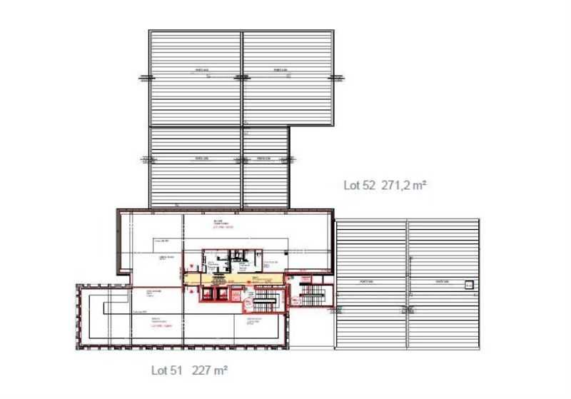 Location bureaux 227 m² non divisibles
