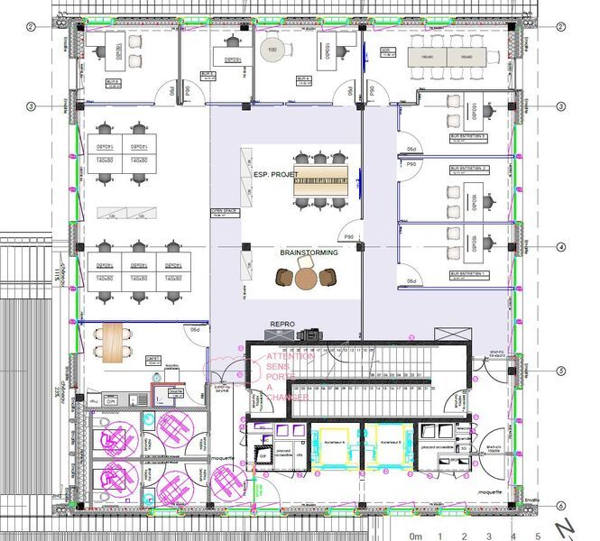 Location bureaux 150 m² non divisibles