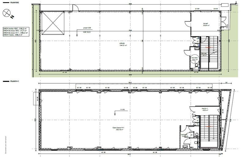 Location entrepots 600 m² non divisibles