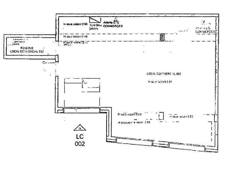Vente bureaux 92 m² non divisibles