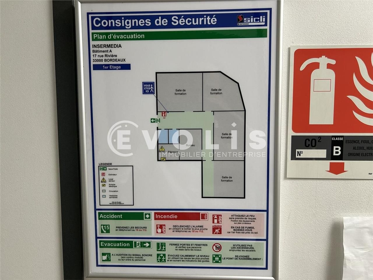 Location bureaux 110 m² non divisibles