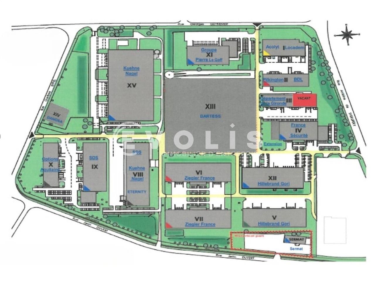 Location entrepots 1690 m² non divisibles