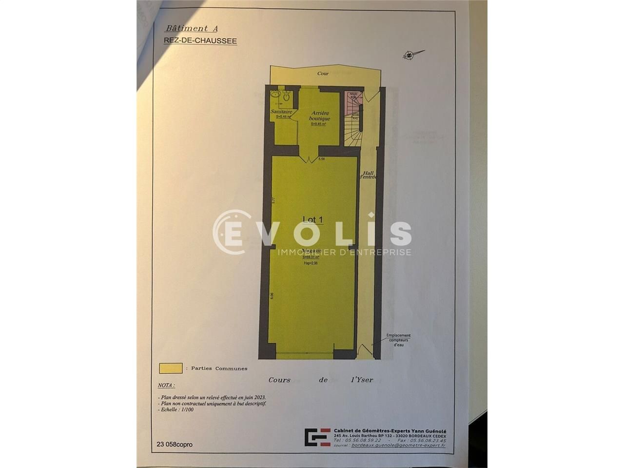 Vente locaux commerciaux 362 m² non divisibles