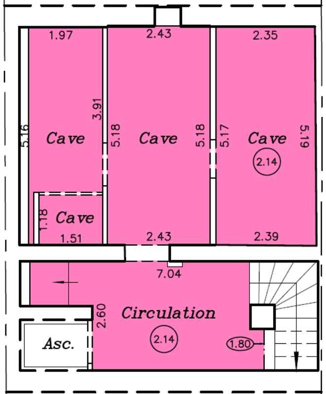 Location bureaux 386 m² non divisibles