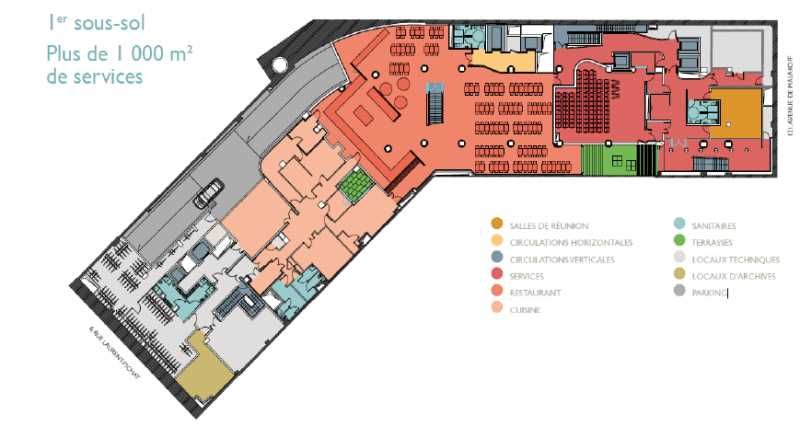 Location bureaux 4452 m² divisibles à partir de 1444 m²