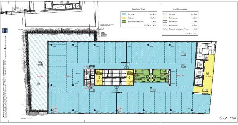 Location bureaux 5712 m² divisibles à partir de 4000 m²