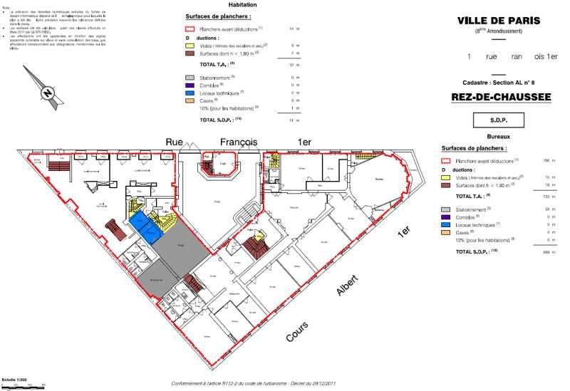 Location bureaux 998 m² divisibles à partir de 242 m²