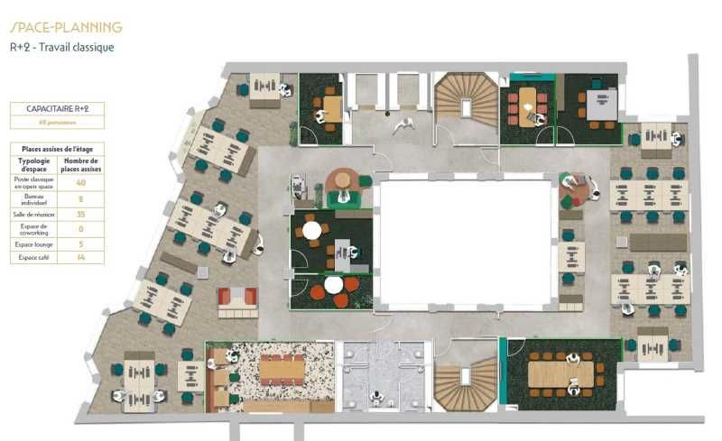 Location bureaux 1857 m² divisibles à partir de 142 m²