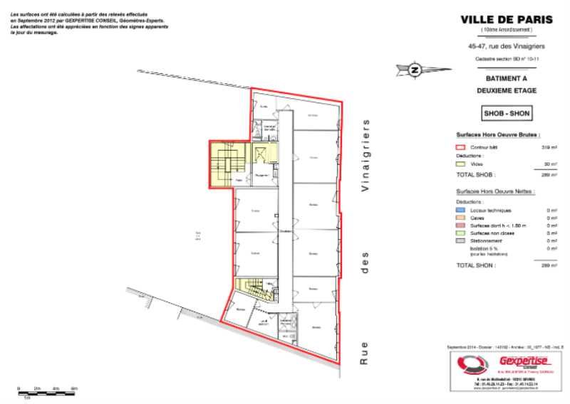 Location bureaux 260 m² non divisibles