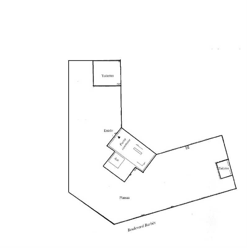Location bureaux 225 m² non divisibles