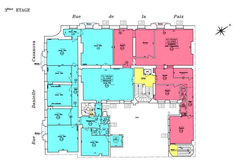 Location bureaux 238 m² divisibles à partir de 203 m²