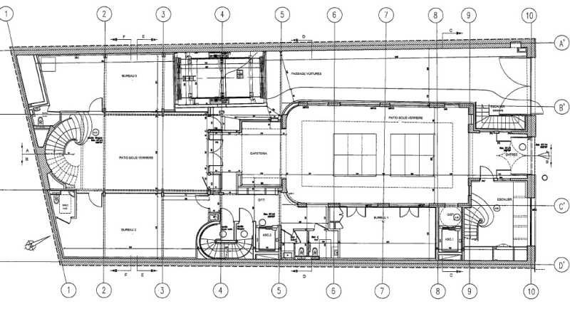 Location bureaux 1809 m² non divisibles
