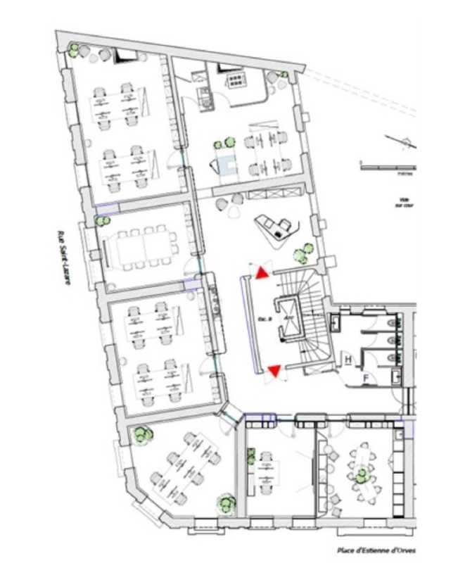 Location bureaux 510 m² non divisibles