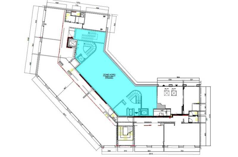 Location bureaux 735 m² non divisibles