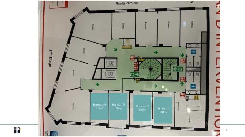 Location bureaux 94 m² non divisibles