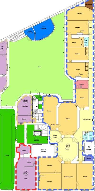 Location bureaux 273 m² non divisibles