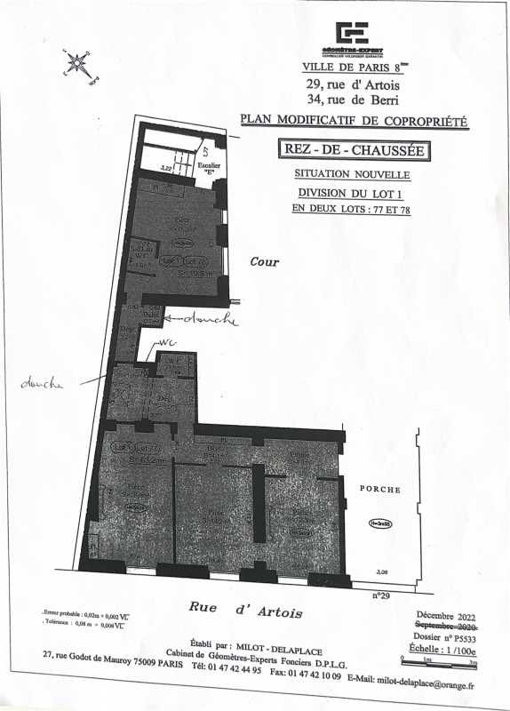 Location bureaux 63 m² non divisibles