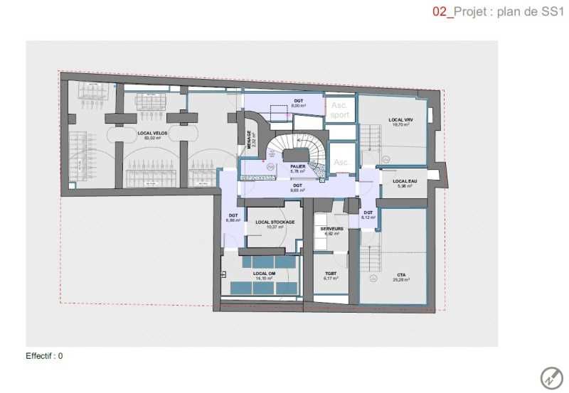 Location bureaux 1962 m² non divisibles