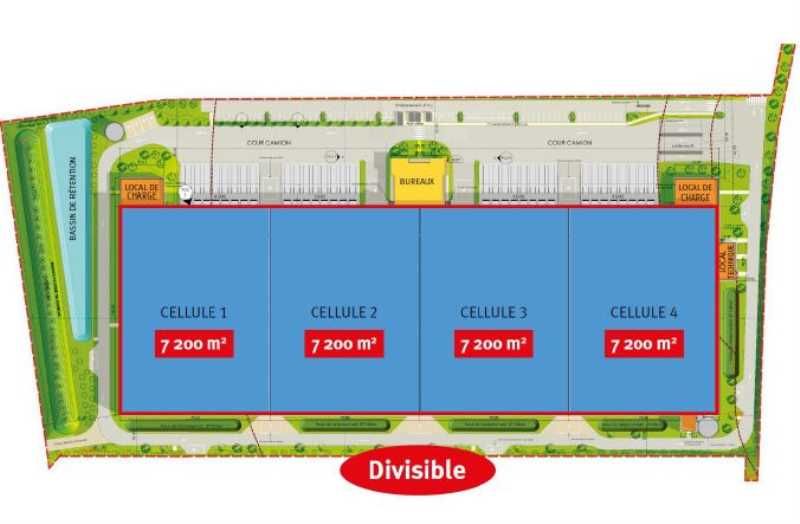Location entrepots 30490 m² divisibles à partir de 7200 m²