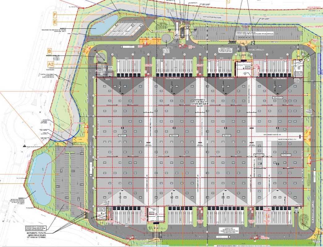 Location entrepots 38623 m² divisibles à partir de 1503 m²