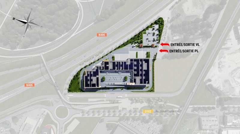 Location entrepots 18837 m² non divisibles