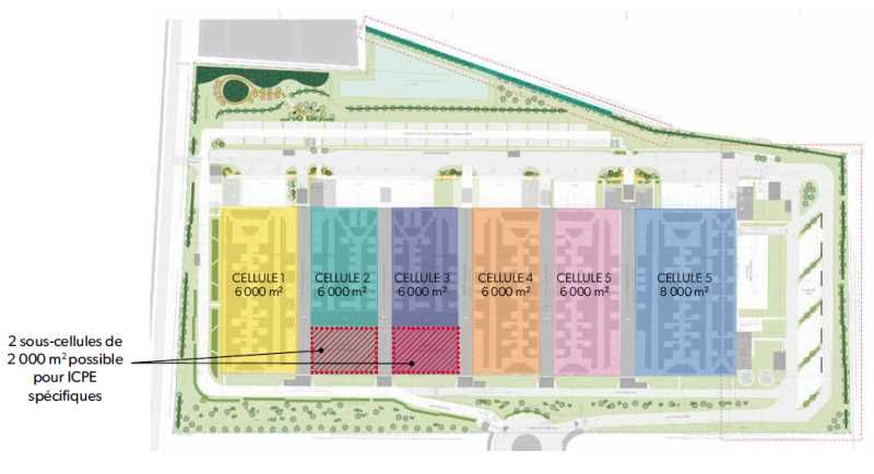 Location entrepots 40294 m² divisibles à partir de 6000 m²