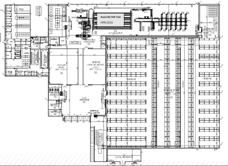 Location entrepots 8700 m² non divisibles