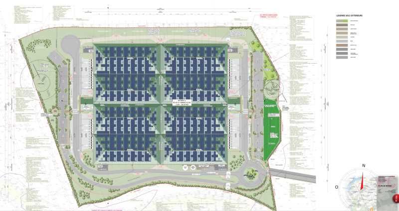 Location entrepots 50679 m² divisibles à partir de 12000 m²