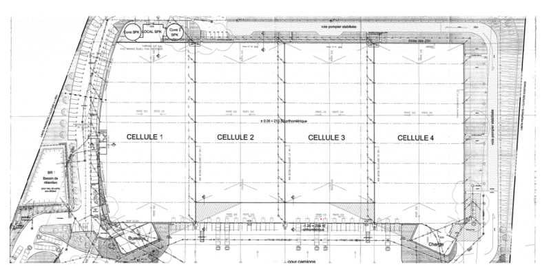 Location entrepots 25110 m² non divisibles
