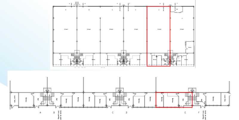 Location entrepots 669 m² divisibles à partir de 330 m²