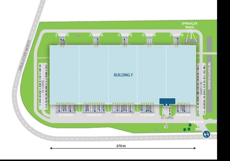 Location entrepots 60998 m² non divisibles