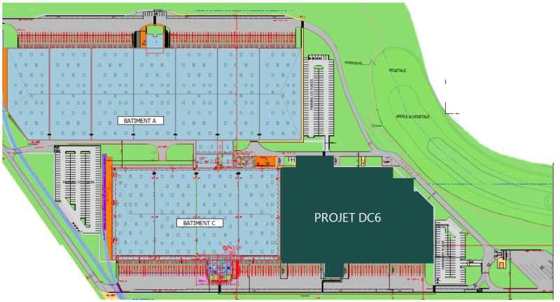 Location entrepots 15931 m² non divisibles