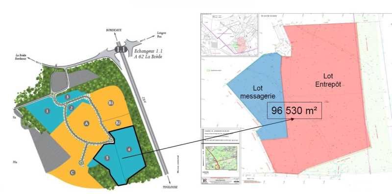 Location entrepots 4844 m² non divisibles