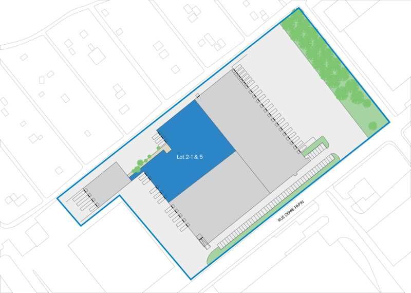 Location entrepots 3821 m² non divisibles