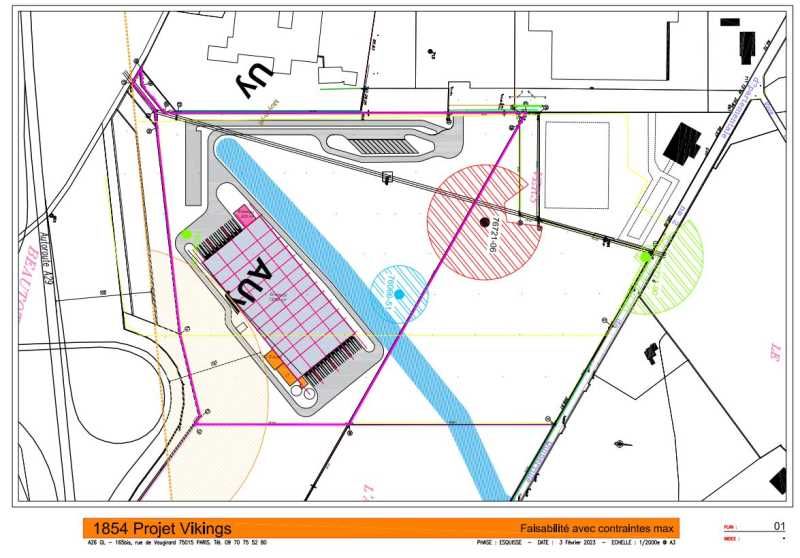 Location entrepots 15600 m² divisibles à partir de 5400 m²