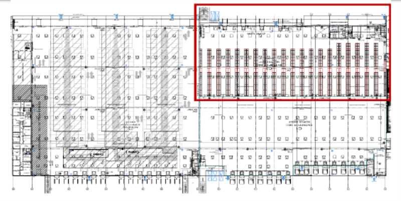 Location entrepots 6690 m² non divisibles