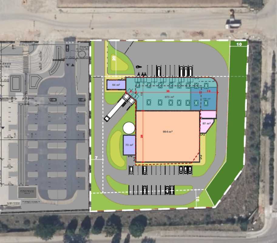 Vente entrepots 2297 m² non divisibles