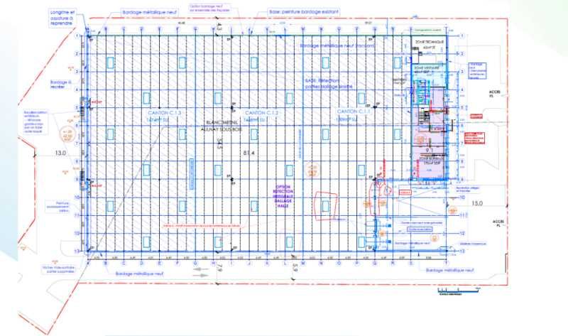 Location entrepots 4827 m² non divisibles