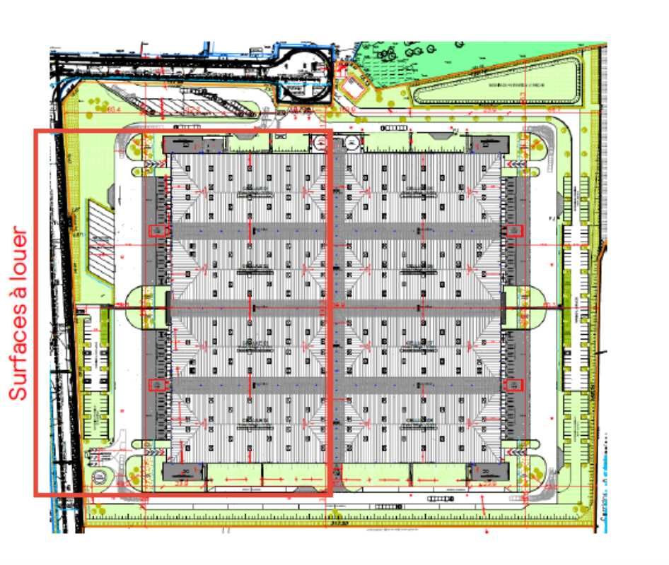 Location entrepots 21044 m² non divisibles