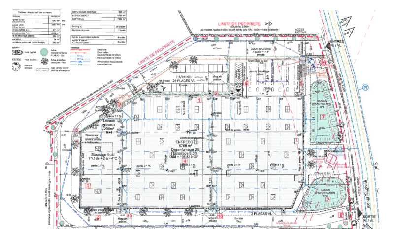 Location entrepots 7064 m² non divisibles