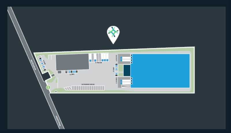 Location entrepots 4886 m² non divisibles