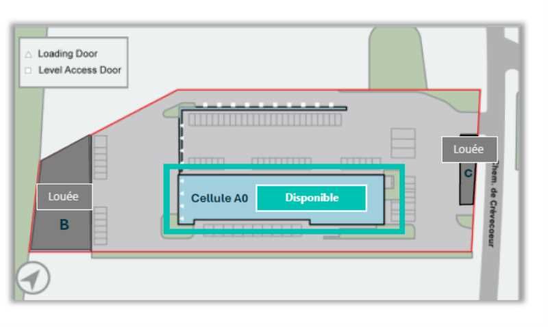 Location entrepots 3687 m² non divisibles