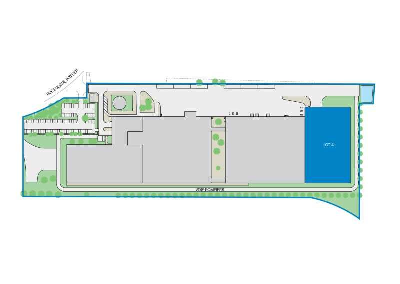 Location entrepots 3967 m² non divisibles