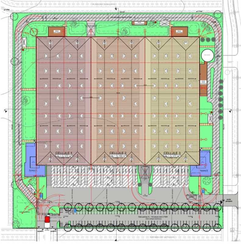 Location entrepots 15504 m² divisibles à partir de 5150 m²